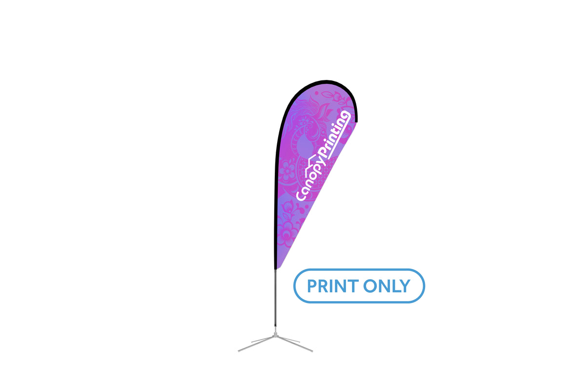 8ft. Teardrop Advertising Flag Replacement Print