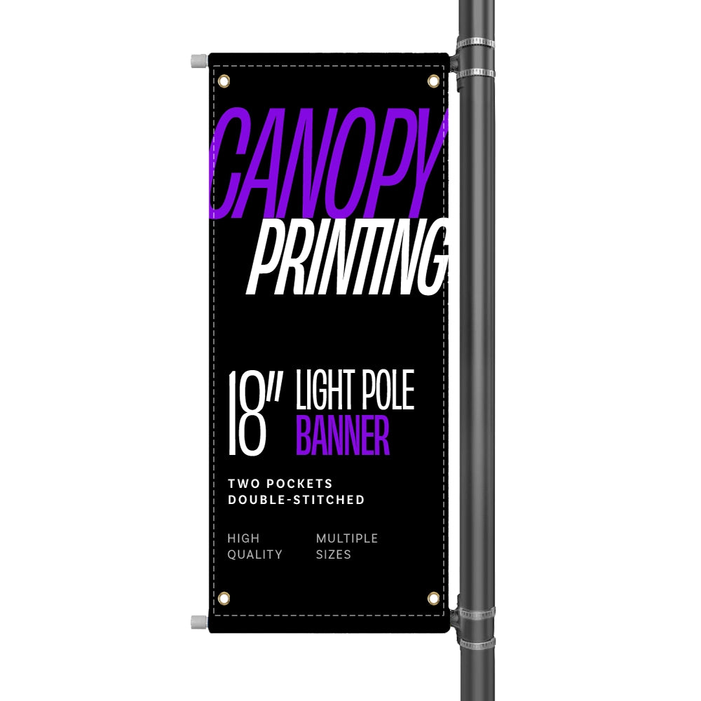 18" Street Light Pole Banner