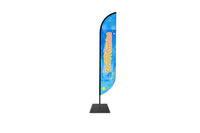 13ft. Feather Ad Flag Outdoor Banner-Canopy Printing